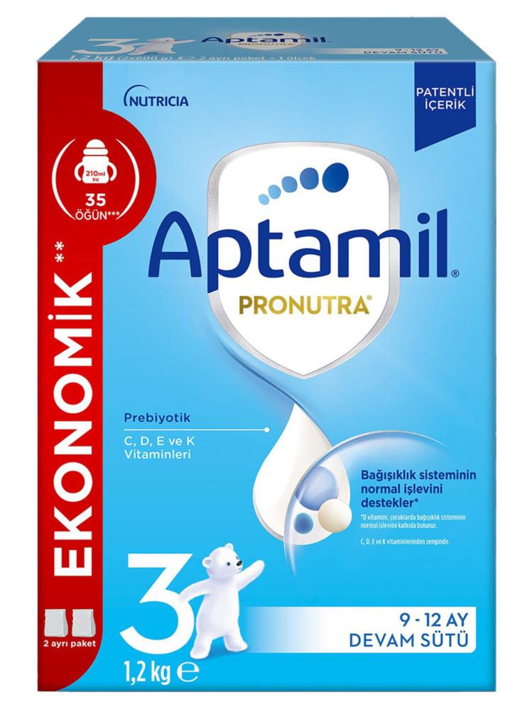 Aptamil 3 Devam Sütü 1200 g 9-12 Ay