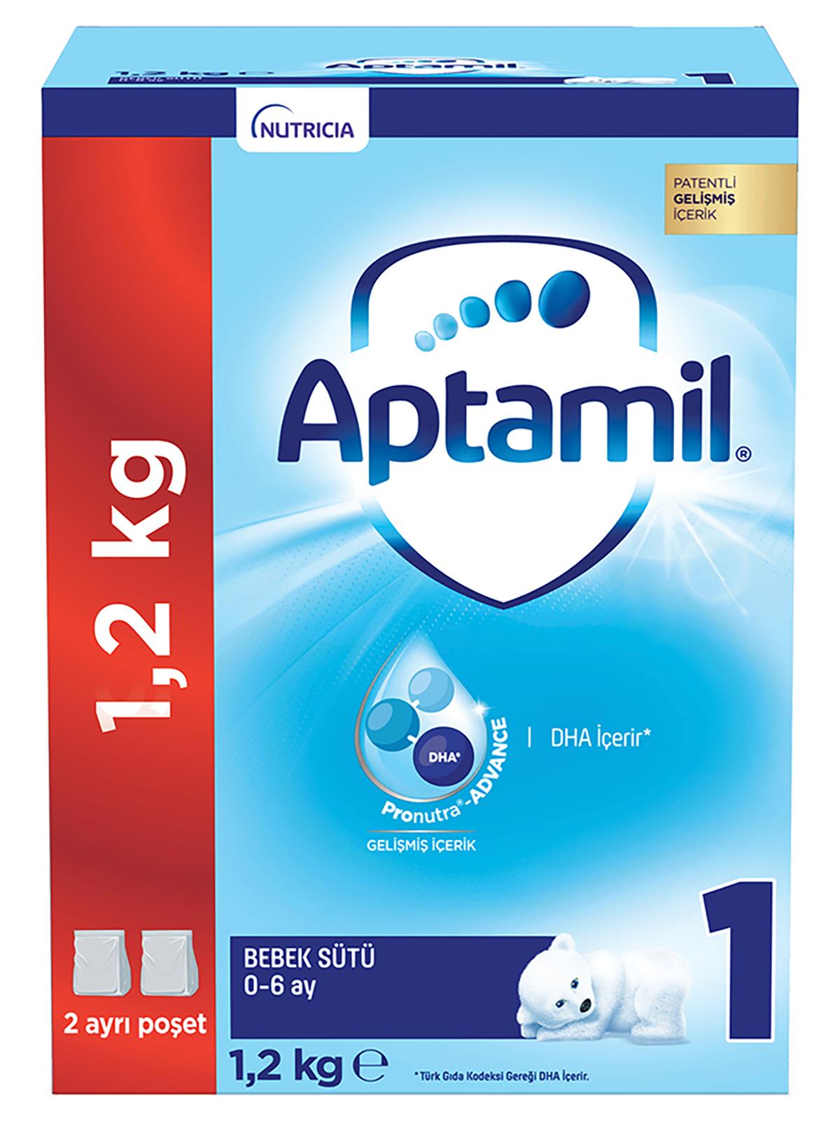 Aptamil 1 Bebek Sütü 1200 gr 0-6 Ay