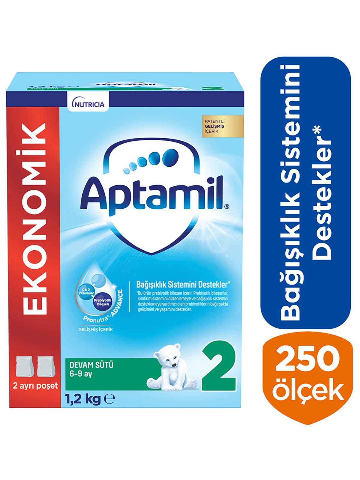 Aptamil 2 Devam Sütü 1200 g 6-9 Ay