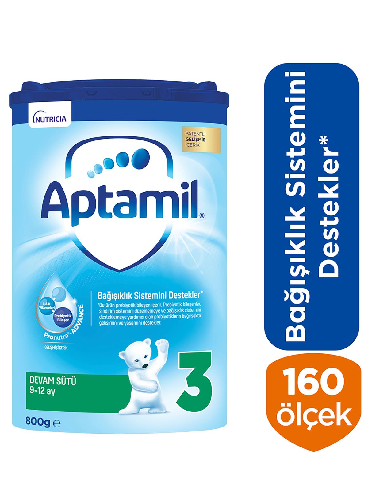 Aptamil 3 Devam Sütü 800 g 9-12 Ay Akıllı Kutu
