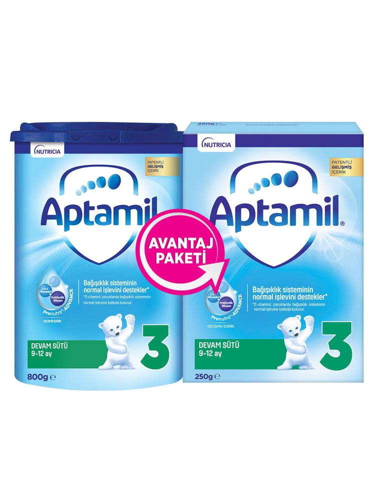 Aptamil 3 800g + Aptamil 3 250g Devam Sütü