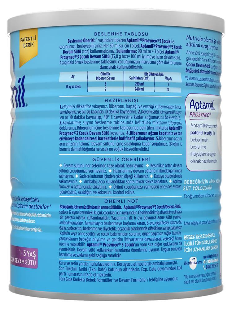 Aptamil Prosyneo 3 800G Çocuk Devam Sütü