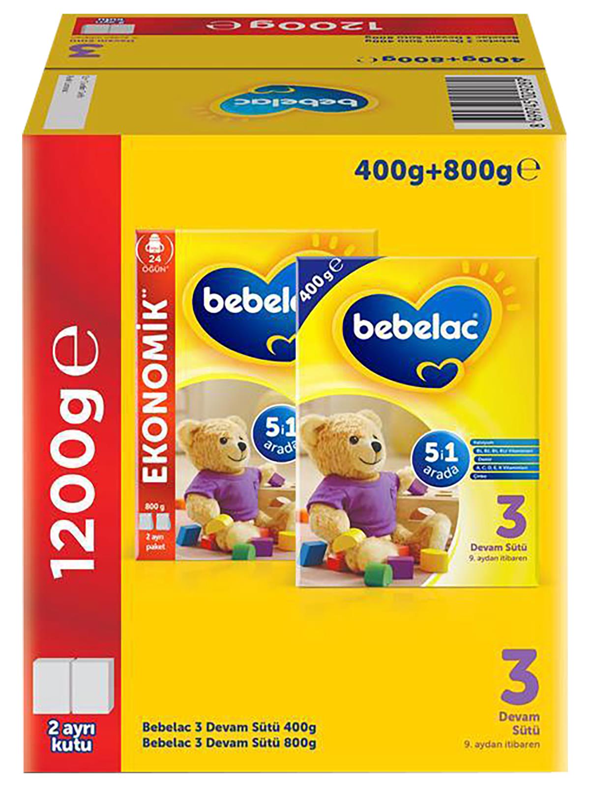 Bebelac 3 Çocuk Devam Sütü 800+400 Gr - Standart