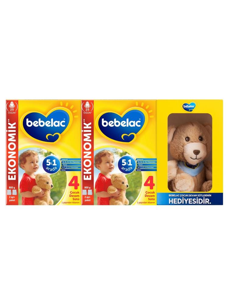 Bebelac 4 Çocuk Devam Sütü 800 Gr x 2 Adet Ayıcık Hediyeli