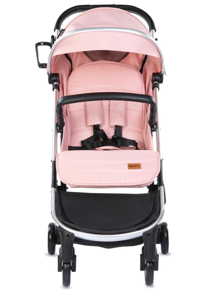 Kraft Smart Tek Yönlü Bebek Arabası - Pembe
