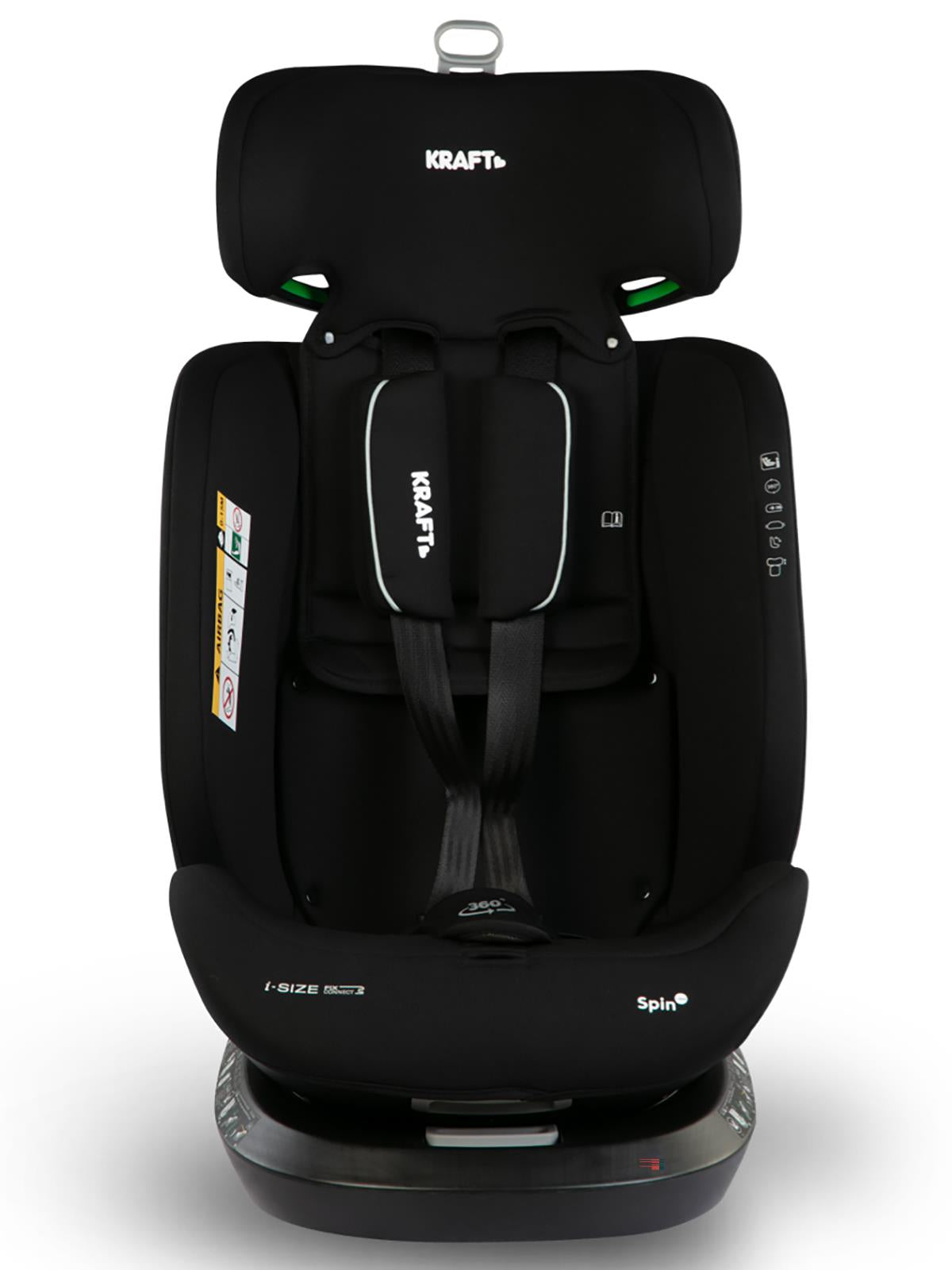 Kraft Spin I-Size Oto Koltuğu 0-36 Kg - Kırmızı