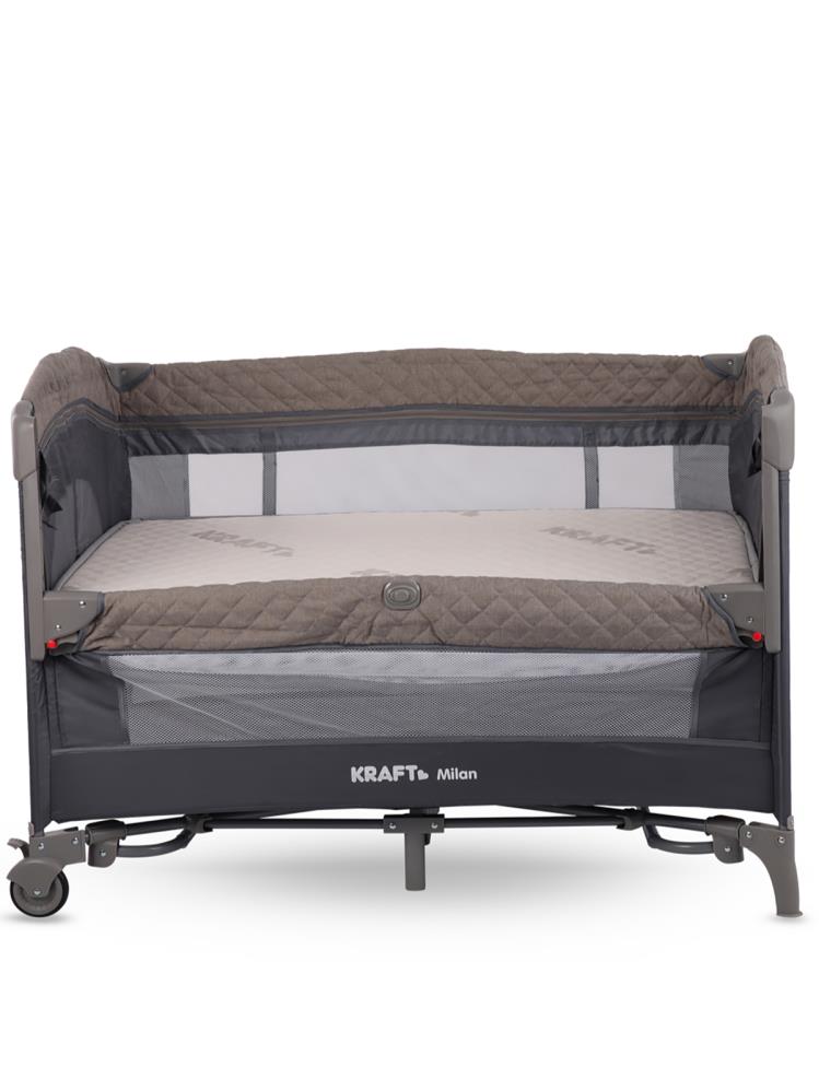 Kraft Milan Anne Yanı Oyun Parkı 70x110 cm - Gri