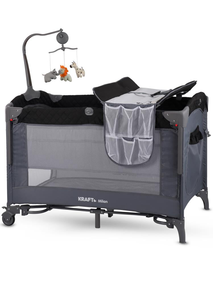 Kraft Milan Anne Yanı Oyun Parkı 70x110 cm - Siyah