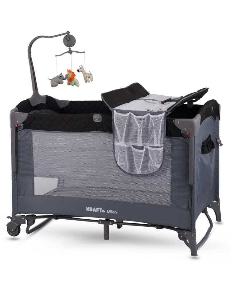 Kraft Milan Anne Yanı Oyun Parkı 70x110 cm - Siyah