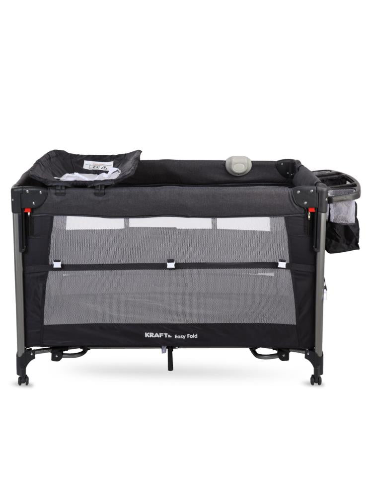Kraft Easy Fold Anne Yanı Oyun Parkı 70x110 cm - Gri