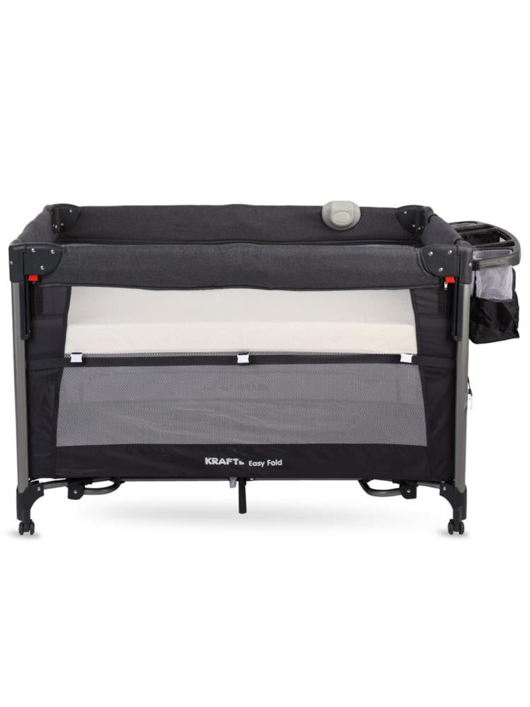 Kraft Easy Fold Anne Yanı Oyun Parkı 70x110 cm - Gri