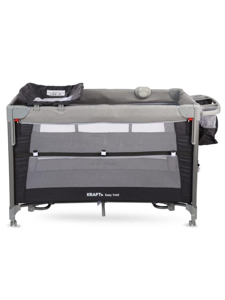 Kraft Easy Fold Anne Yanı Oyun Parkı 70x110 cm - Gri