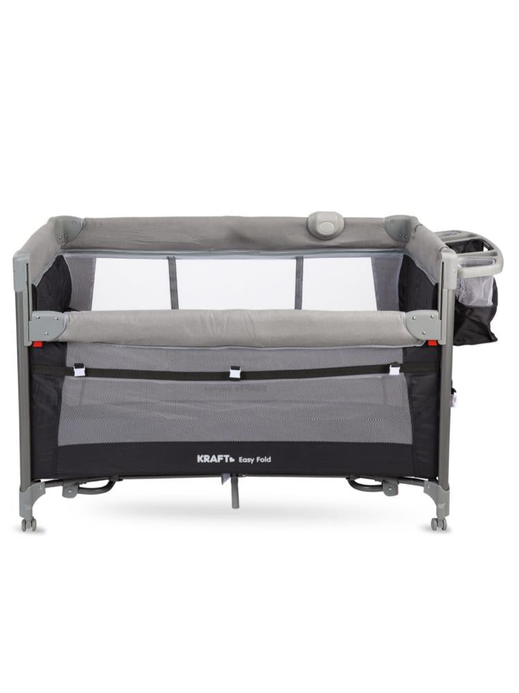 Kraft Easy Fold Anne Yanı Oyun Parkı 70x110 cm - Gri
