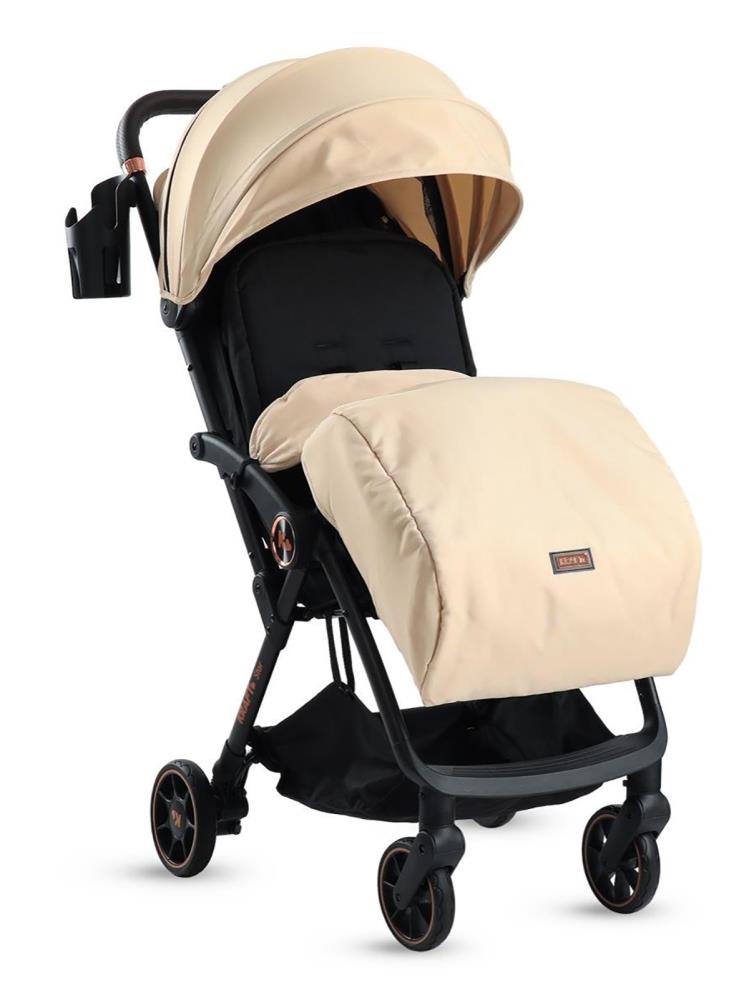 Kraft Star Tek Yönlü Bebek Arabası - Bej