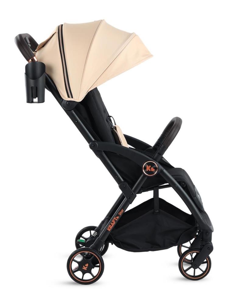 Kraft Star Tek Yönlü Bebek Arabası - Bej