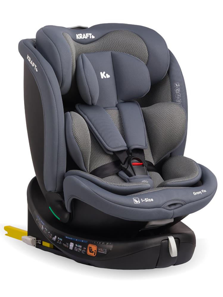 Kraft Grovy I-Size Oto Koltuğu 0-36 Kg (40-150 Cm) - Gri