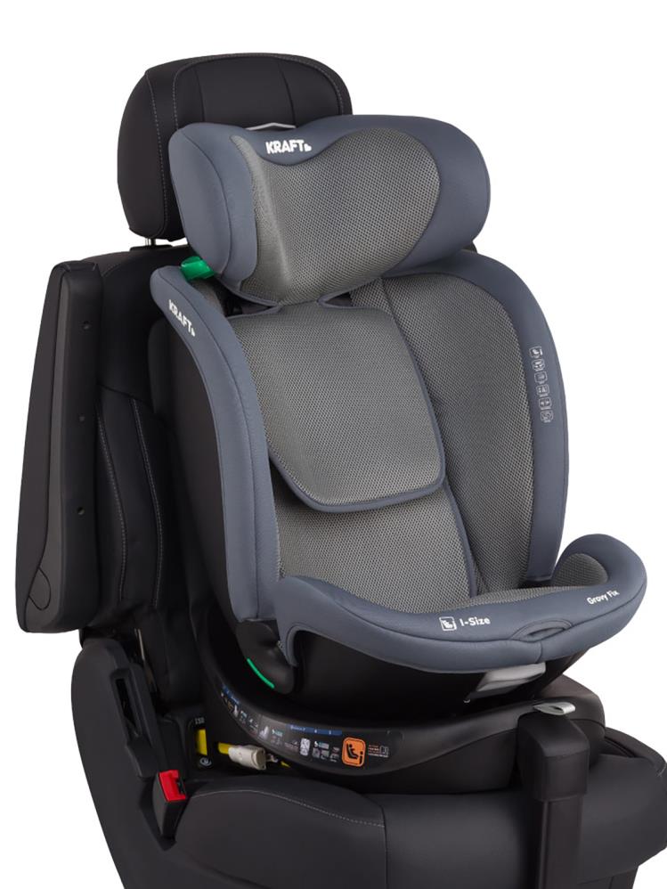 Kraft Grovy I-Size Oto Koltuğu 0-36 Kg (40-150 Cm) - Gri
