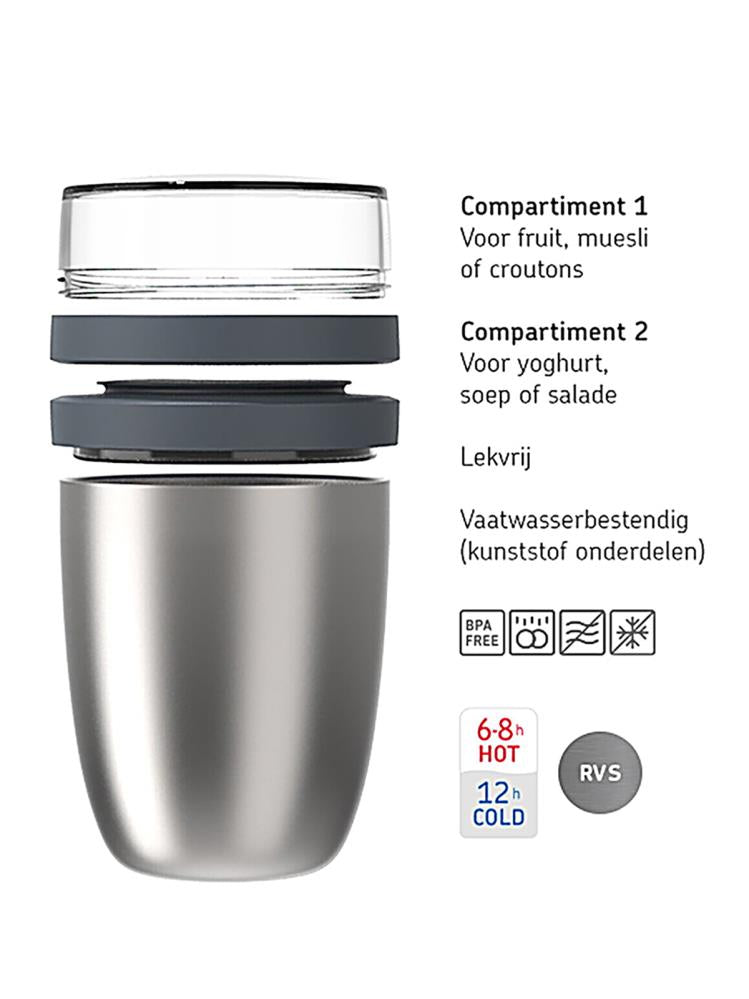Mepal Lunch Pot Ellipse Yemek Kabı 500 ml - Lila