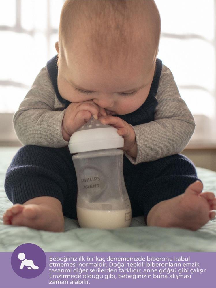 Philips Avent Natural Response PP Biberon125ml0+ Ay,Doğal Tepkili Biberon Emziği