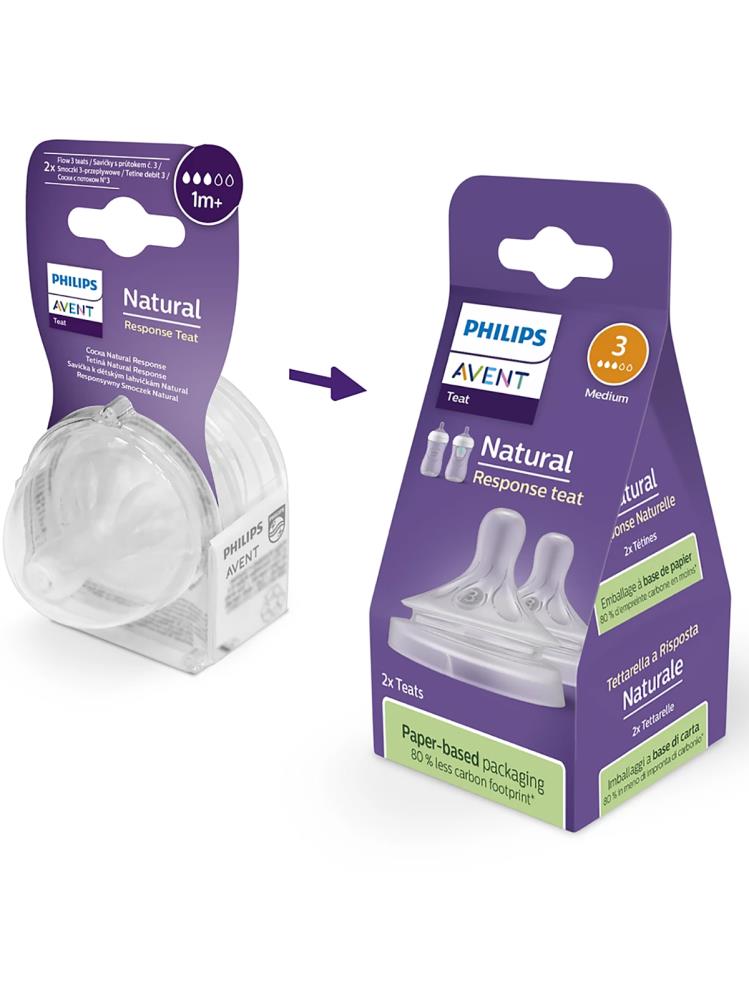Philips Avent Natural Response 2'li Biberon Emziği3 Numara1+ AyDoğal Tepkili Biberon Emziği
