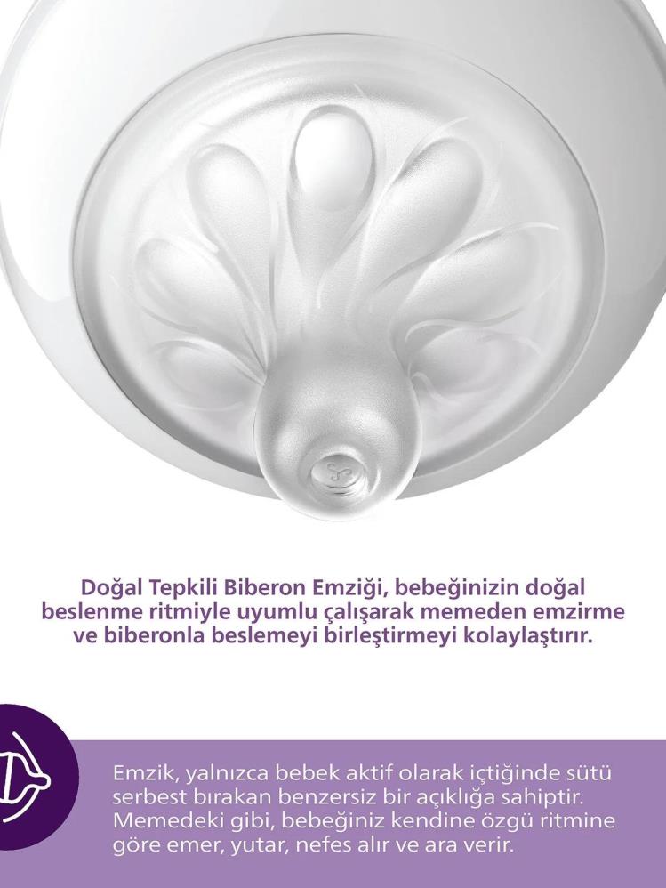 Philips Avent Natural Response 2'li Biberon Emziği4 Numara3+ AyDoğal Tepkili Biberon Emziği