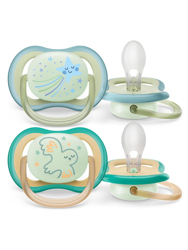 Philips Avent SCF376/18 Ultra Air Gece Emziği 0-6 Ay 2'li Paket