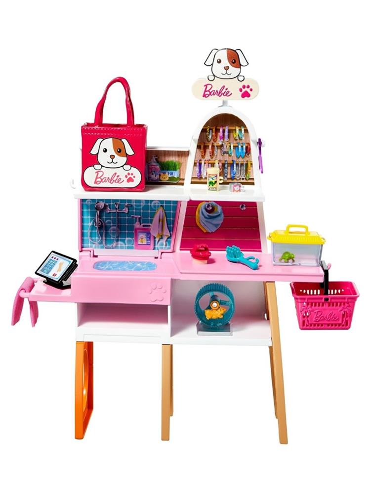 Barbıe Ve Evcil Hayvan Dükkanı Oyun Seti