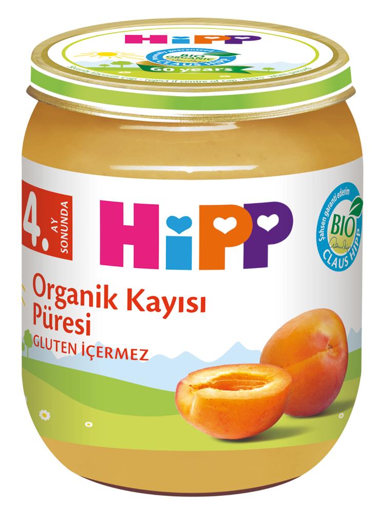 Hipp Kayısı Püresi Kavanoz Mama 125 gr 4+Ay