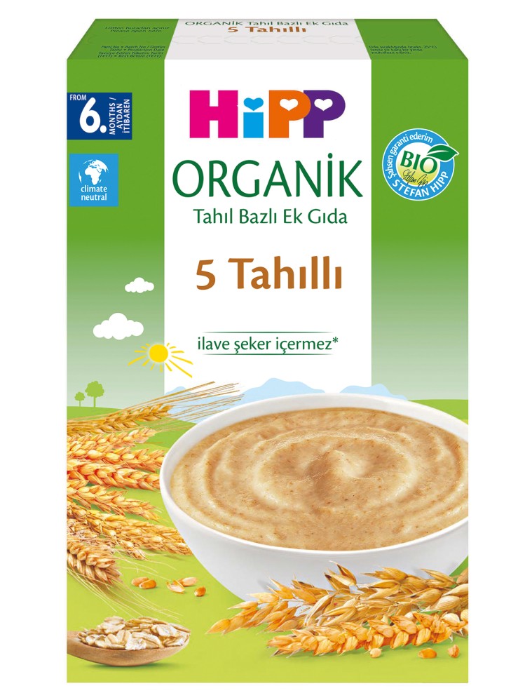 Hipp Organik 5 Tahıllı Ek Gıda 200 gr