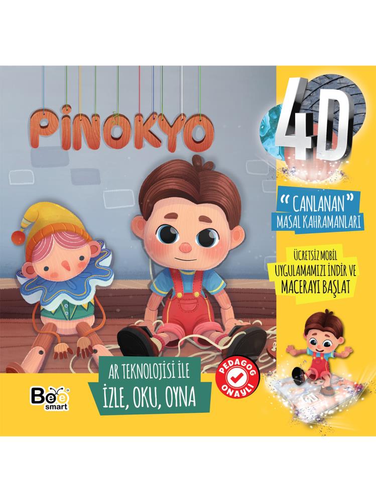 Bee Smart Canlanan Masal Kahramaları Pinokyo Aktivite Kitabı