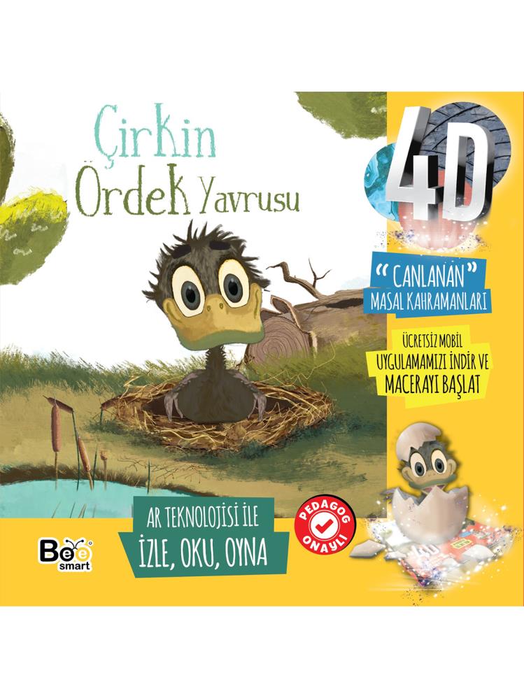 Bee Smart Canlanan Masal Kahramaları Çirkin Ördek Yavrusu Aktivite Kitabı