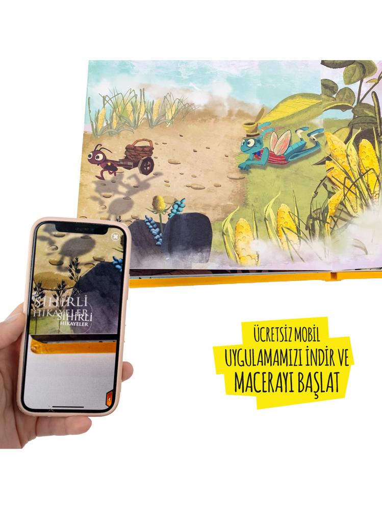 Bee Smart Canlanan Masal Kahramaları Ağustos Böceği ve Karınca Aktivite Kitabı