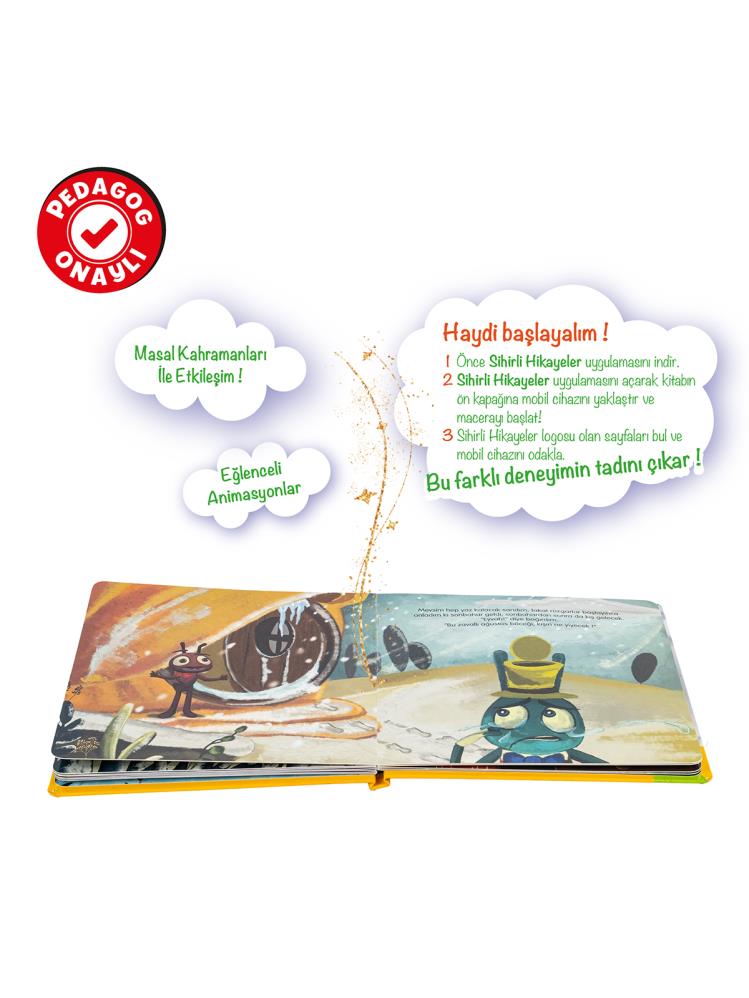 Bee Smart Canlanan Masal Kahramaları Ağustos Böceği ve Karınca Aktivite Kitabı