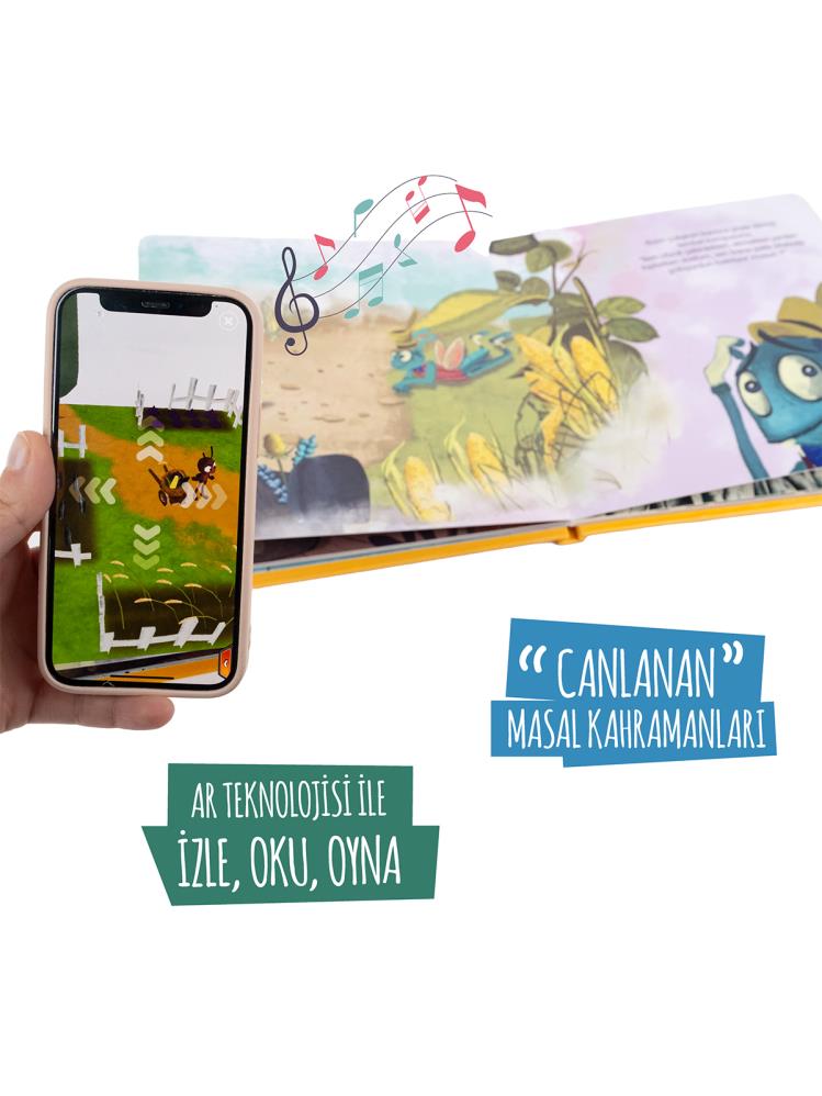 Bee Smart Canlanan Masal Kahramaları Ağustos Böceği ve Karınca Aktivite Kitabı