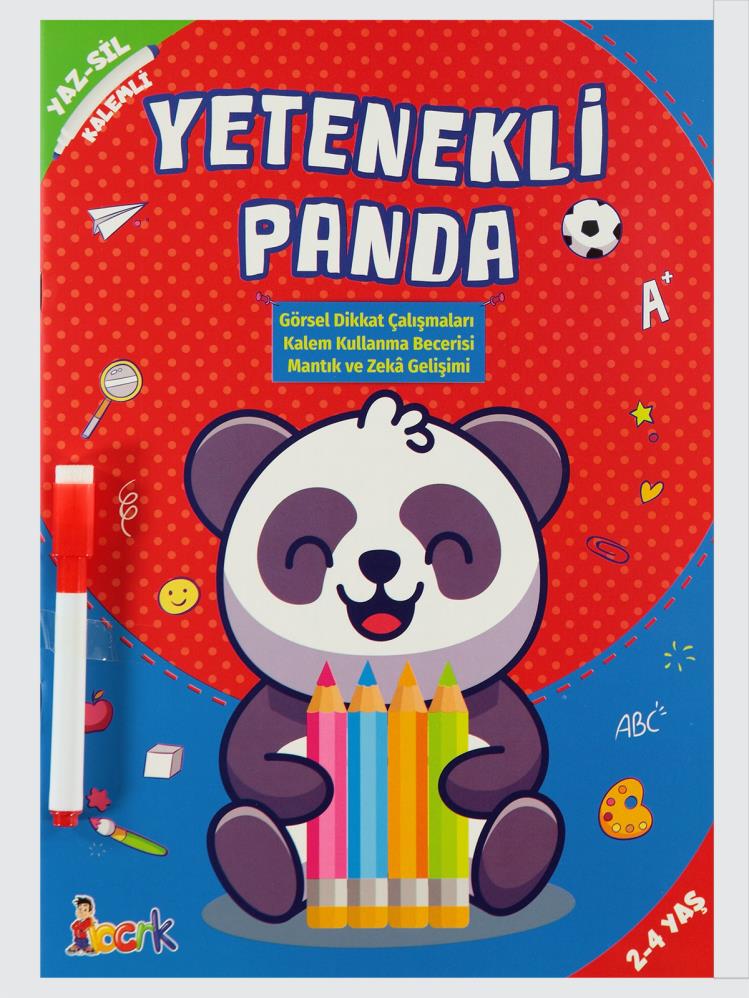 Ref Ref Yayıncılık Yaz-Sil Kitapları_Yetenekli Panda /Bıcırık