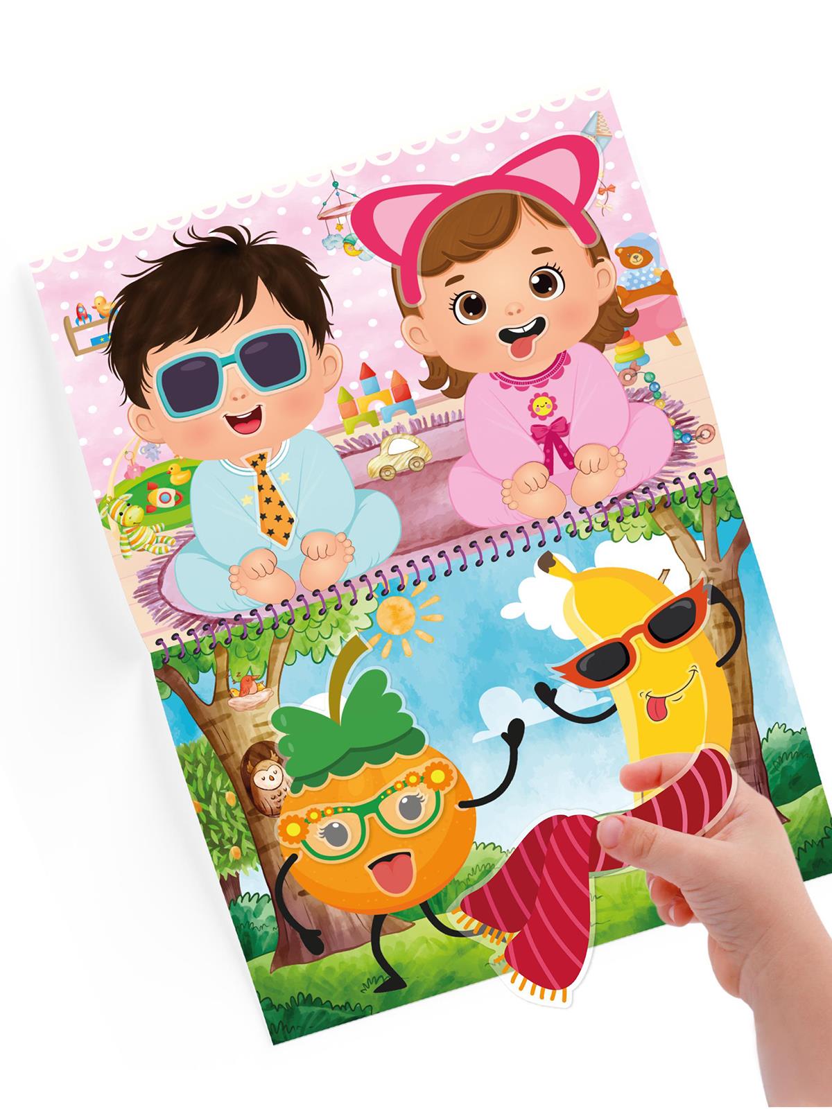 Yükselen Zeka Tükenmeyen Sticker Kitabım - Eğlenceli Yüzler