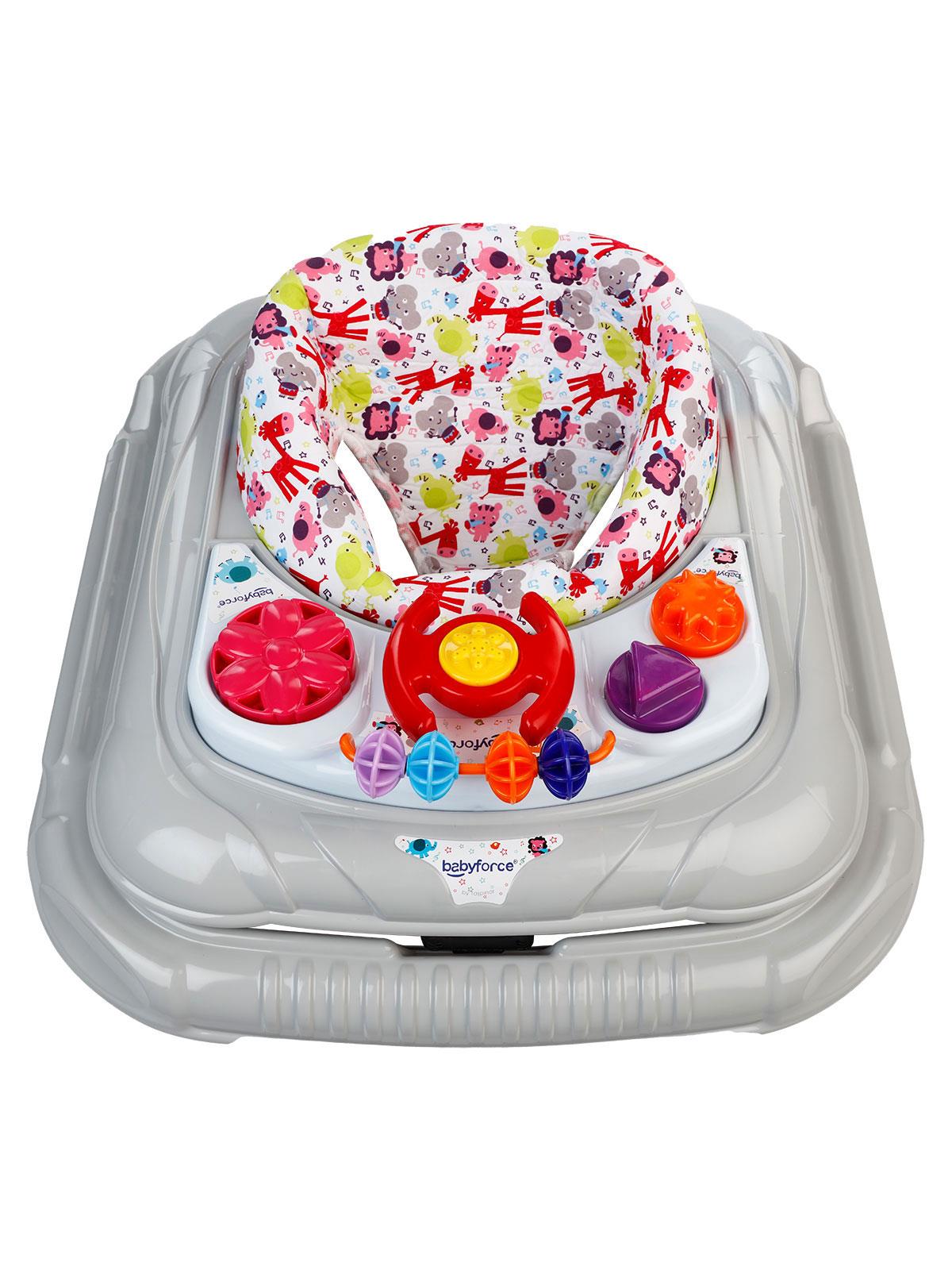 Baby Force Kornalı Yürüteç - Gri