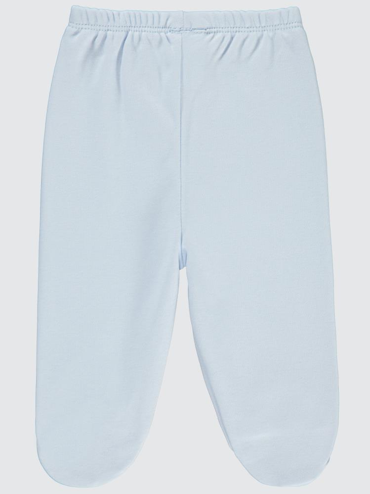 Civil Baby Beli Lastikli 1-9 Ay Unisex Patikli Tek Alt - Mavi