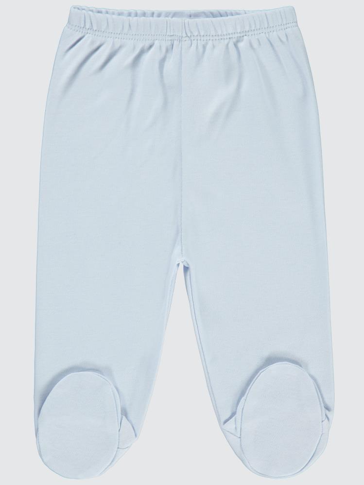 Civil Baby Beli Lastikli 1-9 Ay Unisex Patikli Tek Alt - Mavi