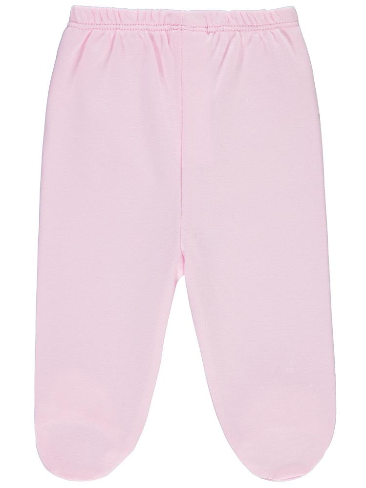 Civil Baby Beli Lastikli 1-9 Ay Unisex Patikli Tek Alt - Pembe