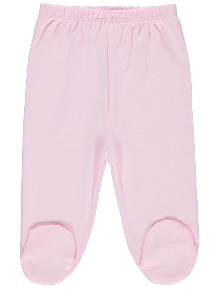 Civil Baby Beli Lastikli 1-9 Ay Unisex Patikli Tek Alt - Pembe