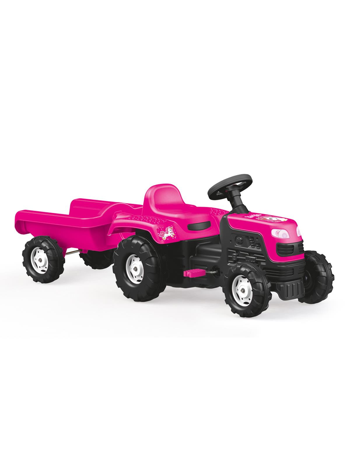 Dolu Oyuncak Unicorn Romorklu Pedallı Traktor