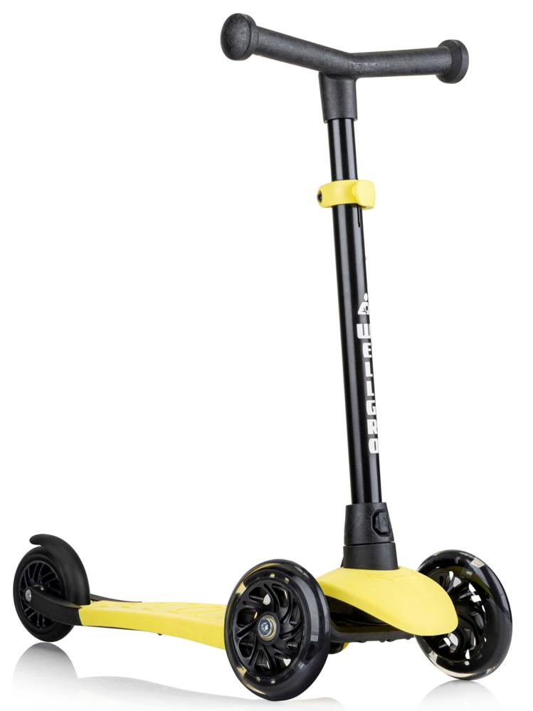 Wellgro Işıklı 3 Tekerli Yükseklik Ayarlı Scooter - Sarı