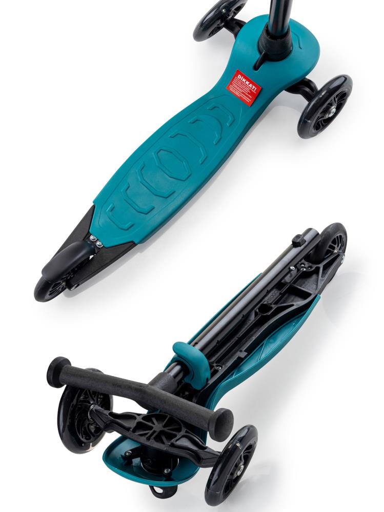 Wellgro Işıklı 3 Tekerli Yükseklik Ayarlı Scooter - Yeşil