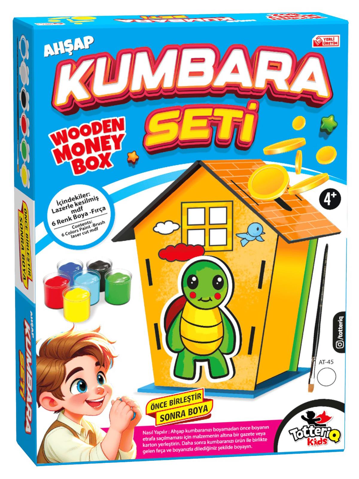 Vardem Oyuncak Ahşap Kumbara Seti