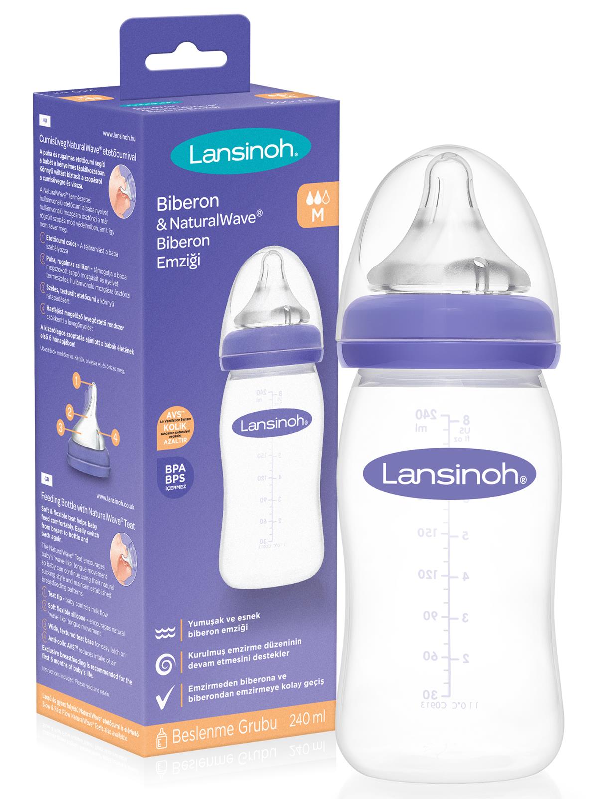 Lansinoh PP Biberon 240 Ml