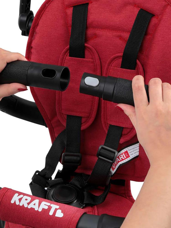 Kraft Nova Niello QPlay 6 in 1 Katlanır Bisiklet - Kırmızı