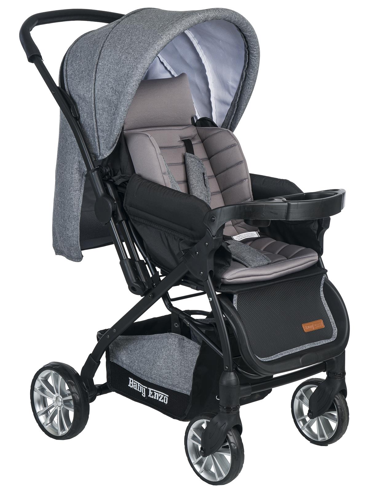 Baby Enzo Step25 Çift Yönlü Bebek Arabası - Gri