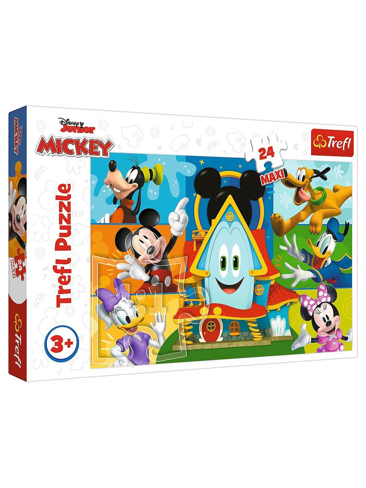 Vardem Oyuncak Trefl 24 Parça Maxi Puzzle Mickey Mouse Funhouse (60x40cm)