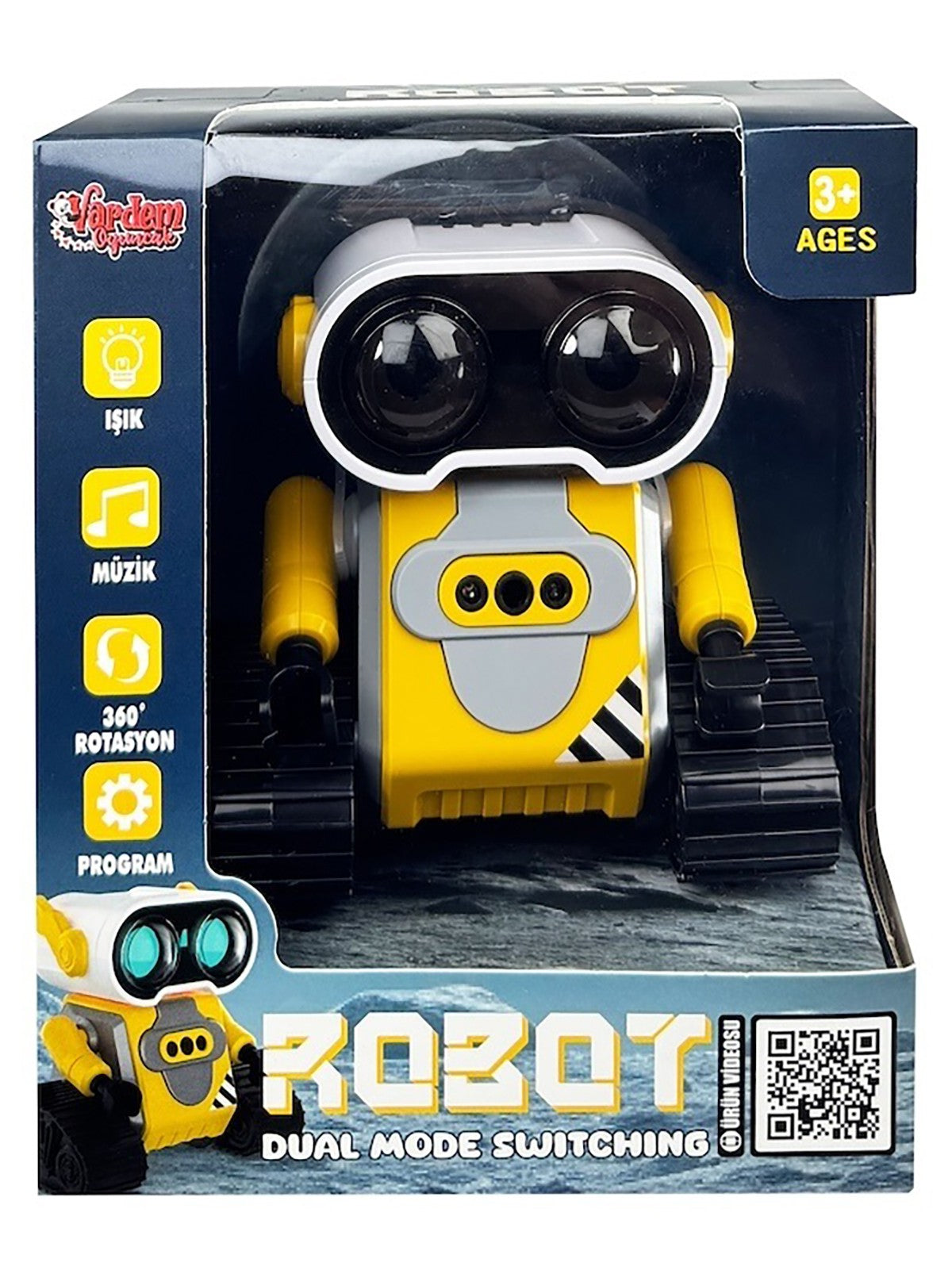 Vardem Ff Sarjlı 2.4G Robot-Araba (Sarı)